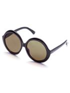 Romwe Black Round Lens Sunglasses