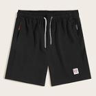 Romwe Men Zip Pocket Drawstring Waist Shorts
