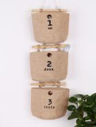 Romwe Canvas Storage Hang Bag Set