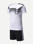 Romwe Men Germany Football Host Team T-shirt With Shorts