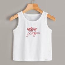 Romwe Figure Print Tank Top