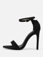 Romwe Peep Toe Ankle Strap Pumps