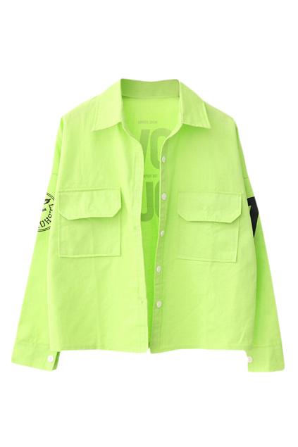 Romwe Double Pockets Buttoned Casual Coat