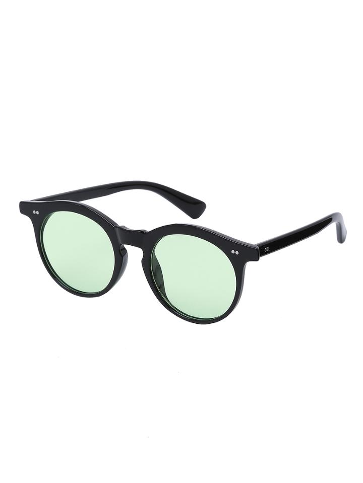 Romwe Green Lenses Round Sunglasses