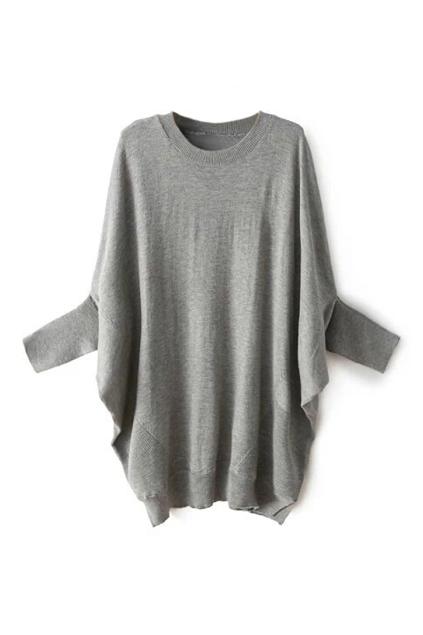 Romwe Batwing Loose Knitted Jumper