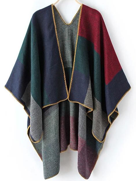 Romwe Women Color-block Scarf