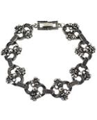 Romwe Silver Flower Fashion Bracelet