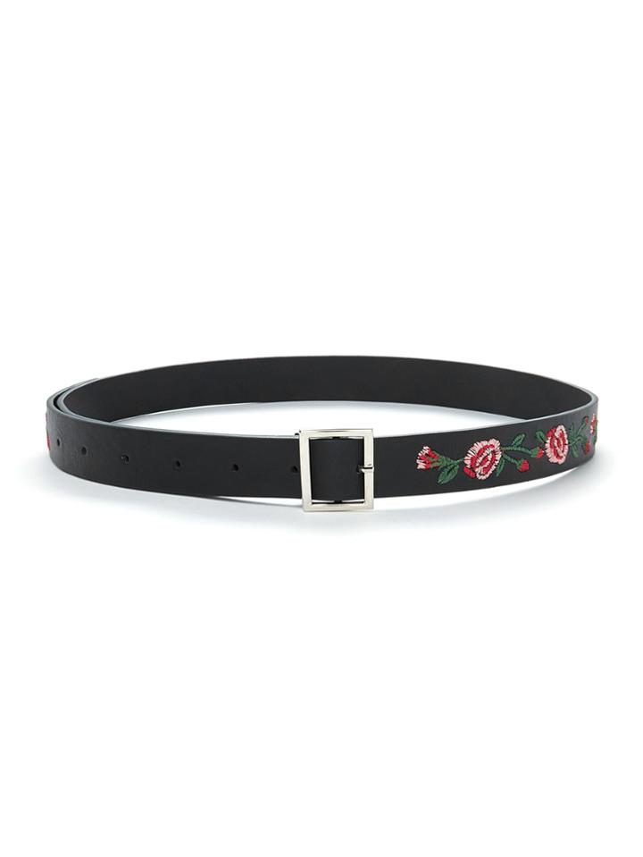 Romwe Flower Embroidered Belt