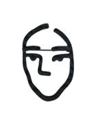 Romwe Black Face Shape Brooches Fashion Women Accessories