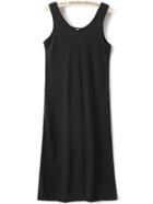 Romwe Scoop Neck Sleeveless Black Dress