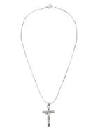 Romwe Silver Plated Cross Pendant Necklace