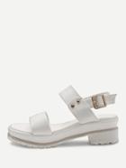 Romwe White Sling Back Cute Pu Sandals