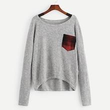 Romwe Contrast Pocket Jumper