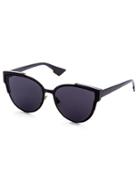 Romwe Black Open Frame Cat Eye Sunglasses