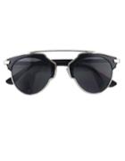Romwe Silver Oversized Sunglasses