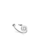 Romwe Silver Plated Smiley Face Open Wrap Ring