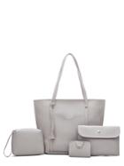 Romwe 4 Pcs Tassel Bags Set