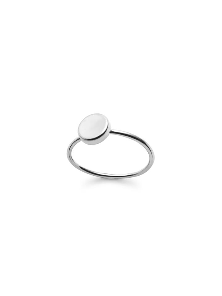 Romwe Silver Plated Smooth Design Ring
