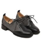 Romwe Black Lace Up Glitter Pumps