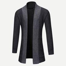 Romwe Men Cut And Sew Cardigan
