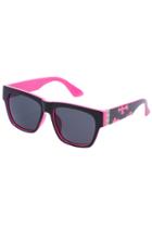 Romwe Romwe Cross Print Chunky Pink Sunglasses