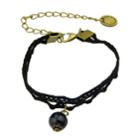 Romwe Black Lace Link Bracelet