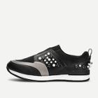 Romwe Faux Pearl Decorated Low Top Sneakers
