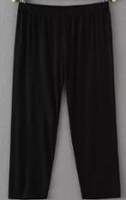 Romwe Elastic Waist Loose Black Leggings