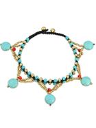 Romwe Beach Style Beads Chain Anklet For Women