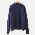 Romwe Crew Neck Drop Shoulder Jumper