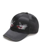Romwe Black Dragon Embroidery Baseball Hat