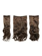 Romwe Dark Brown & Caramel Clip In Soft Wave Hair Extension 3pcs