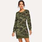 Romwe Camouflage Print Dress