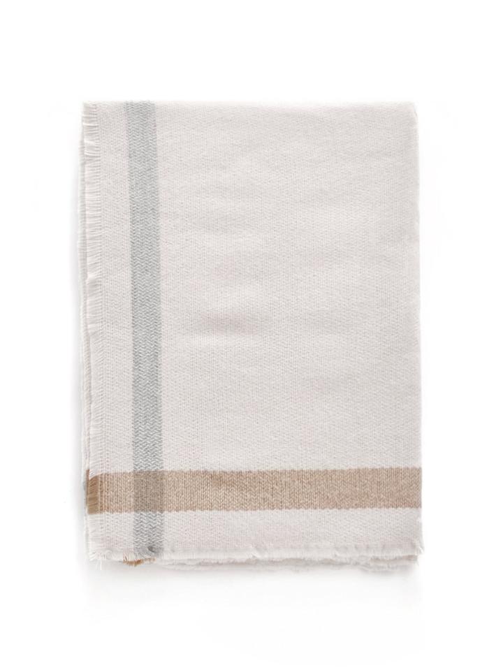 Romwe Striped Detail Scarf