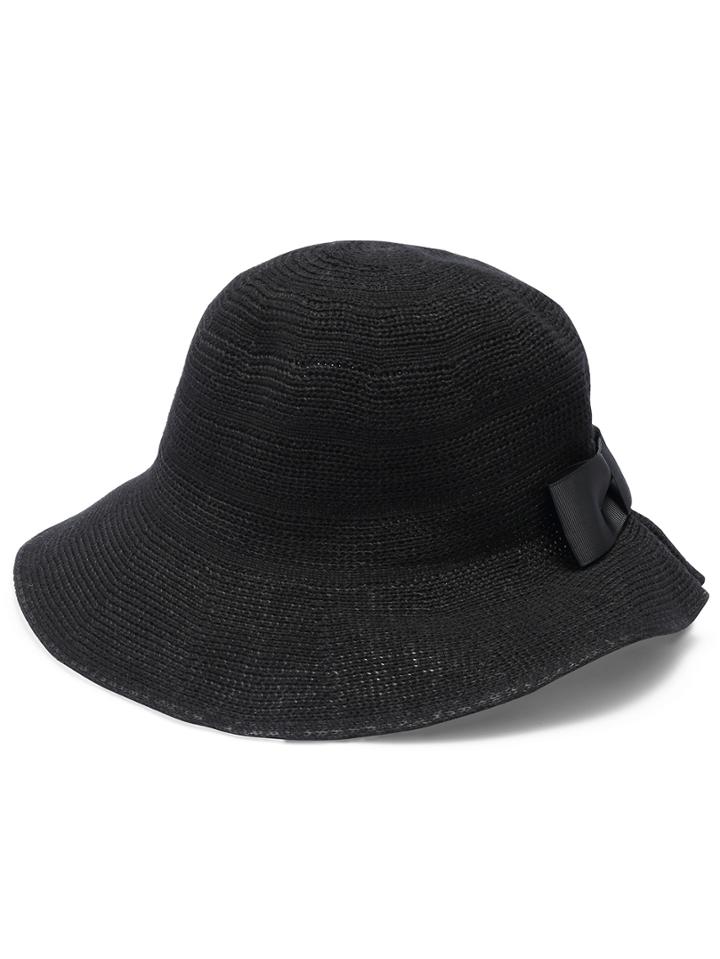 Romwe Sweater Boater Bow Hat