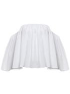 Romwe Off-the-shoulder Elastic Swing Top