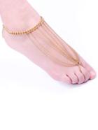 Romwe Toe Ring Chain Anklet