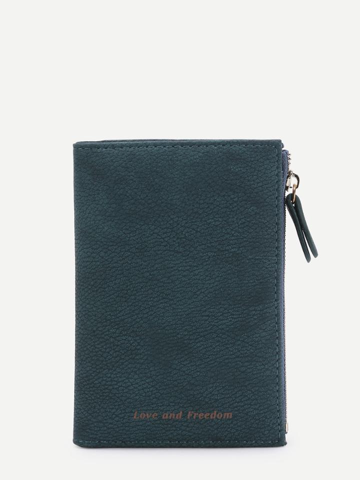 Romwe Side Zipper Pu Purse
