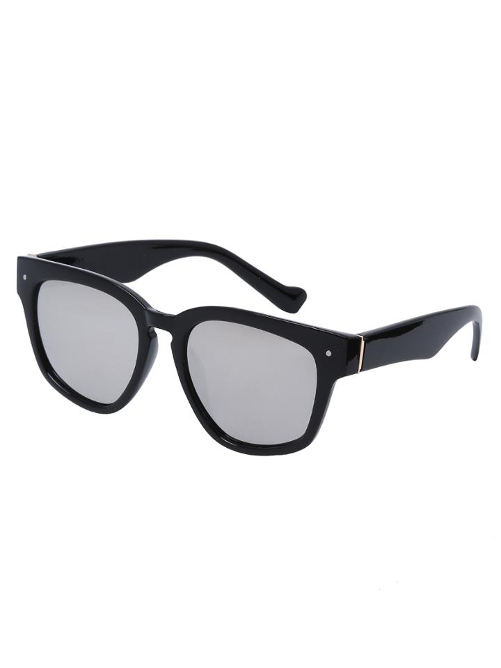 Romwe White Oversized Square Sunglasses