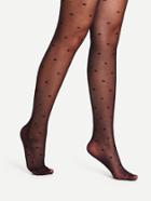 Romwe Star Overlay Pantyhose Stockings