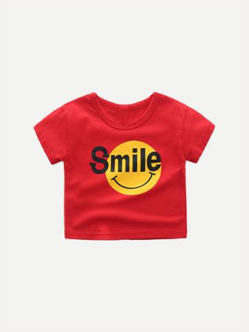Romwe Emoji Print Tee