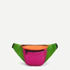 Romwe Color-block Pocket Front Bum Bag
