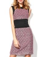 Romwe Purple Round Neck Sleeveless Bodycon Dress