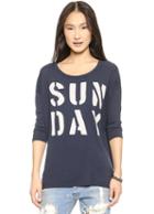 Romwe Sunday Print Slim T-shirt