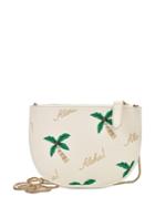 Romwe Palm Tree Embroidery Shoulder Bag