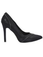 Romwe Black High Heel Snakeskin Pumps