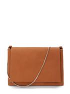 Romwe Solid Flap Bag With Chain