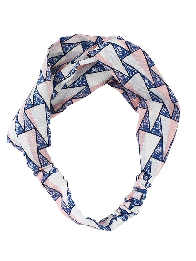 Romwe Pink Beach Style Wide Elastic Headband For Women