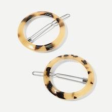 Romwe Round Bobby Pin 1pair