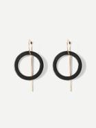 Romwe Bar Design Hoop Drop Earrings